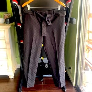 Ann Taylor PETITE  tie waist, straight leg dress pants